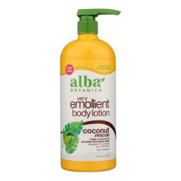 Alba Botanica - Body Lotion - Very Emollient - Coconut Rescue - 32 oz