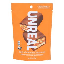 Unreal - Bar Chocolate Caramel Peanut Noug - Case of 6-3.4 OZ