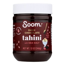 Soom - Tahini Sprd Dark Chocolate Sea Salt - Case of 6-12 OZ