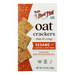 Bob's Red Mill - Crackers Oat Sesame - Case of 5-4.25 OZ