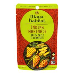 Maya Kaimal - Ind Marinade Green Chili Turmrc - Case of 6-4 OZ