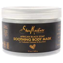 African Black Soap Soothing Body Mask by Shea Moisture for Unisex - 12 oz Mask