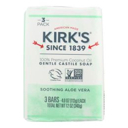 Kirks Natural Bar Soap - Coco Castile - Aloe Vera - 3 pack - 3/4 oz - 1 each