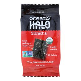 Ocean's Halo Seaweed, Sriracha Snack - Case of 12 - .14 OZ