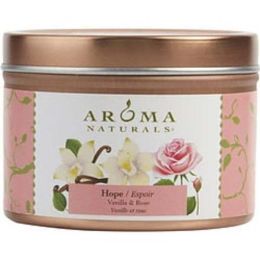 Hope Aromatherapy By Hope Aromatherapy One 2.5x1.75 Inch Tin Soy Aromatherapy Candle. Combines The Essential Oils Of Vanilla & Rose. Burns Approx. 15