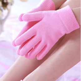 Moisturize Soften Repair Cracked Skin Gel Spa Collagen Gloves/Socks Foot Care Tools (Type: Gloves)