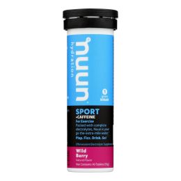 Nuun Hydration Drink Tab - Energy - Wild Berry - 10 Tablets - Case of 8 (SKU: 1791276)