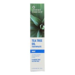 Desert Essence - Natural Tea Tree Oil Toothpaste Mint - 6.25 oz (SKU: 654384)