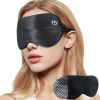 New Cordless Heated Eye Mask for Dry Eyes USB Rechargeable Warming Therapy Graphene Heating Reusable Real Silk Sleep Eye Mask